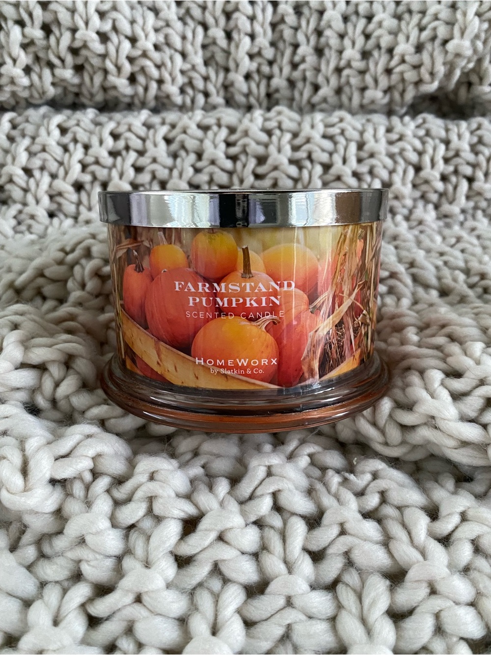 Homeworx Farmstand Pumpkin Scented Candle - Orange
